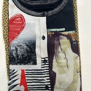 Ulla Popken Fun Graphic Blouse